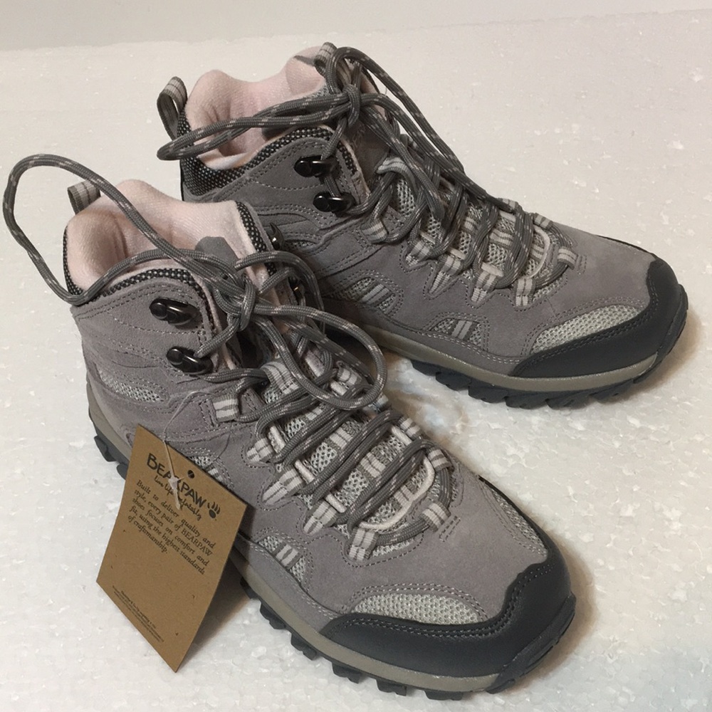 BEARPAW BRAND NEW RIDGEWOOD SUEDE MID HIKER BOOT WITH NEVER WET TECHNOLOGY